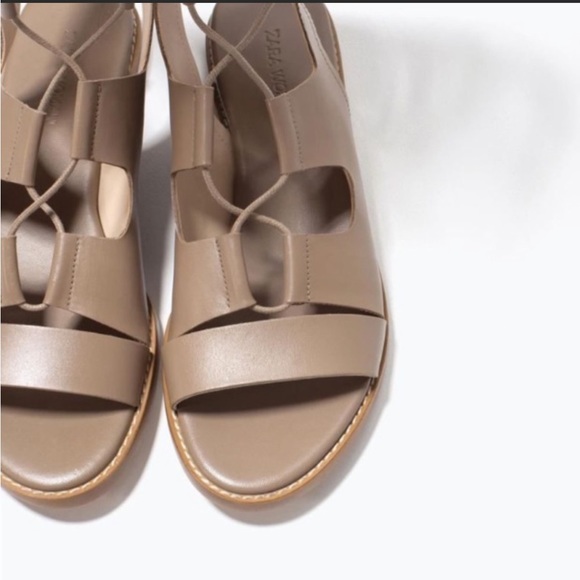 Zara gladiator sandals taupe - Picture 4 of 7